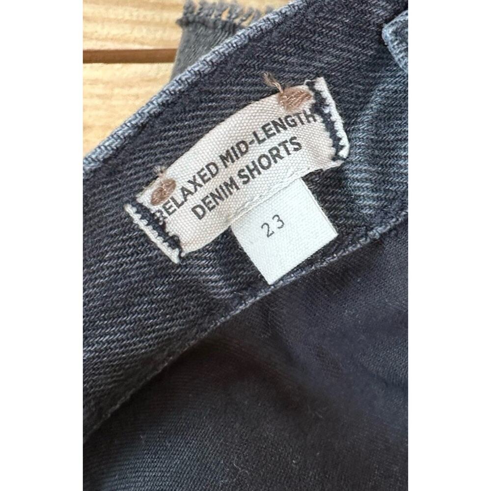 NWT Madewell Relaxed Mid Length Denim Shorts Size 23 Women’s Black - Picture 3 of 10